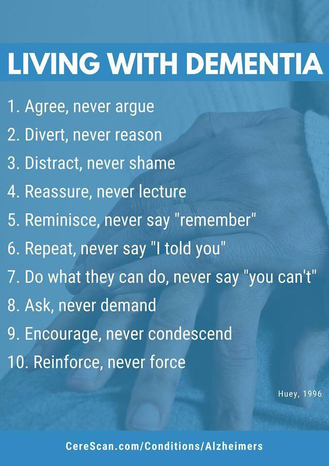 10 Tips living with Dementia